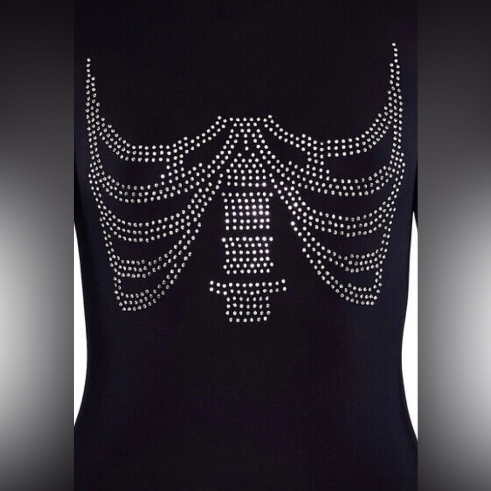 COPY - Rhinestone Skeleton Bodysuit - Picture 4 of 5